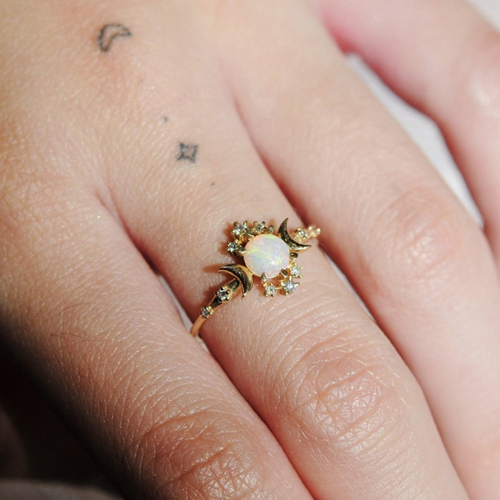 Opal sales purity ring