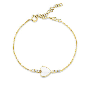 Soothing MOP Heart Bracelet