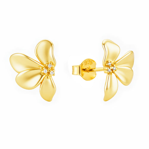 Flourish Half Flower Studs