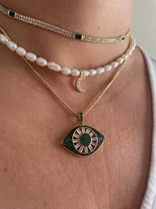 Wisdom Pearl Luna Necklace