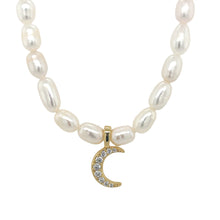 Load image into Gallery viewer, Wisdom Pearl Luna Necklace