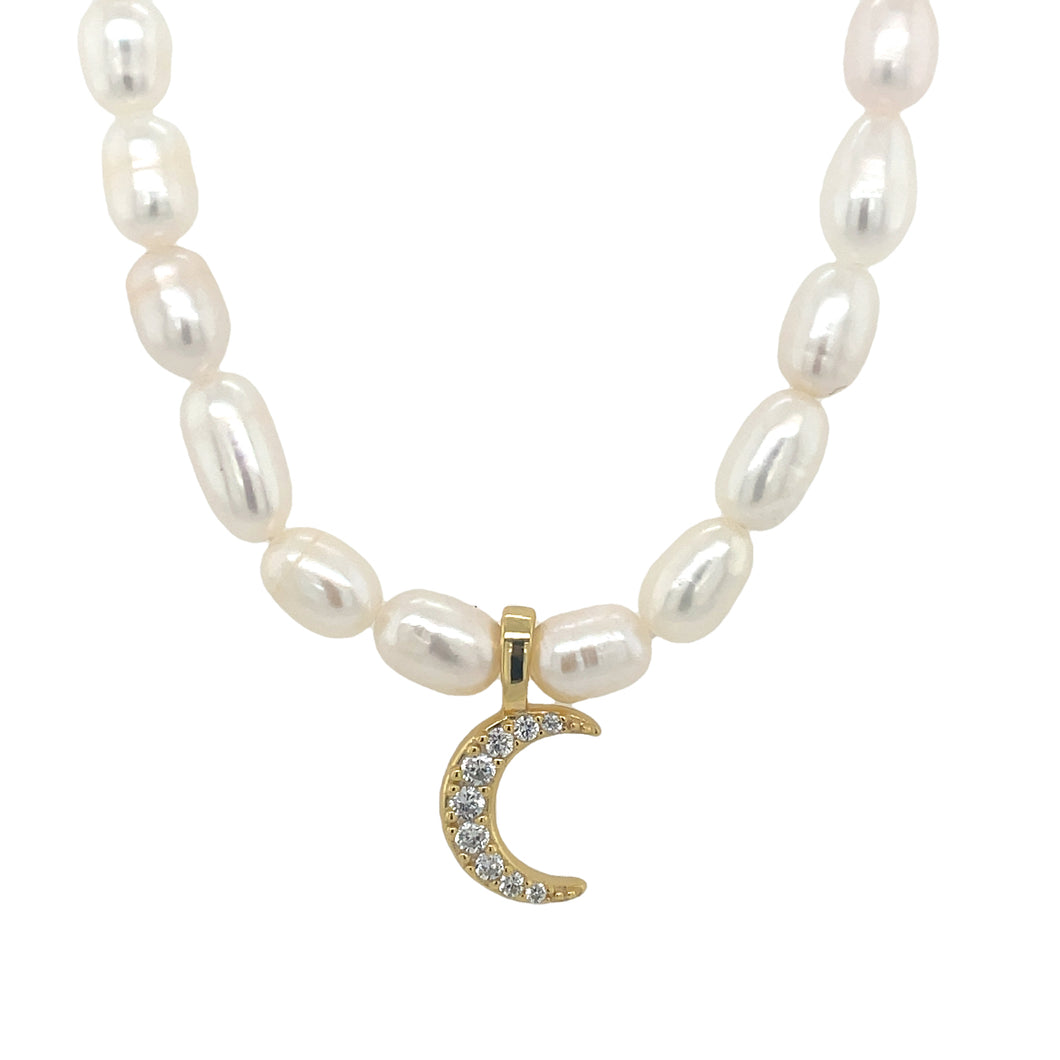 Wisdom Pearl Luna Necklace