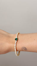 Load image into Gallery viewer, Verdant Heart Tennis Bracelet