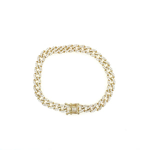 Shining Pave Curb Bracelet