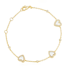 Load image into Gallery viewer, Unity MOP Heart Bracelet