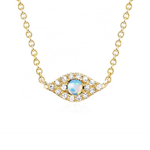 Mini Opal Evil Eye Choker