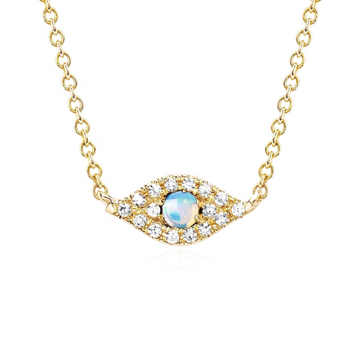 Mini Opal Evil Eye Choker