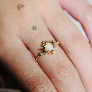 Opal Constellation Ring