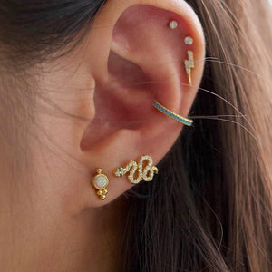 Purity White Opal Mini Stud